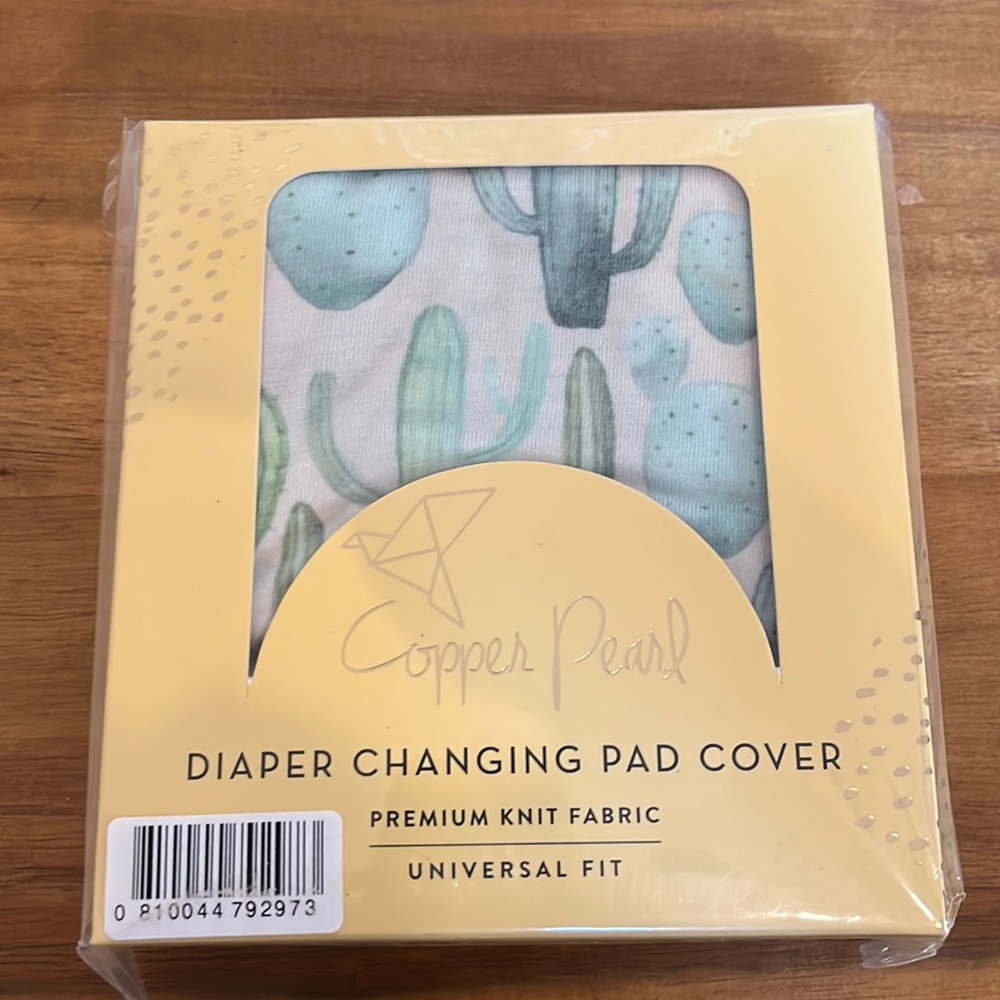 Copper Pearl diaper changing pad cover